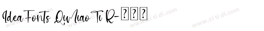 IdeaFonts QiMiaoTi R字体转换